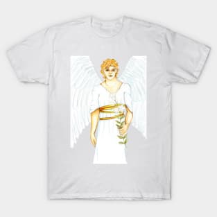 Archangel Gabriel the Messenger Angel- White T-Shirt